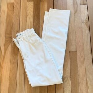 Abercrombie & Fitch Women's White Leather Pants